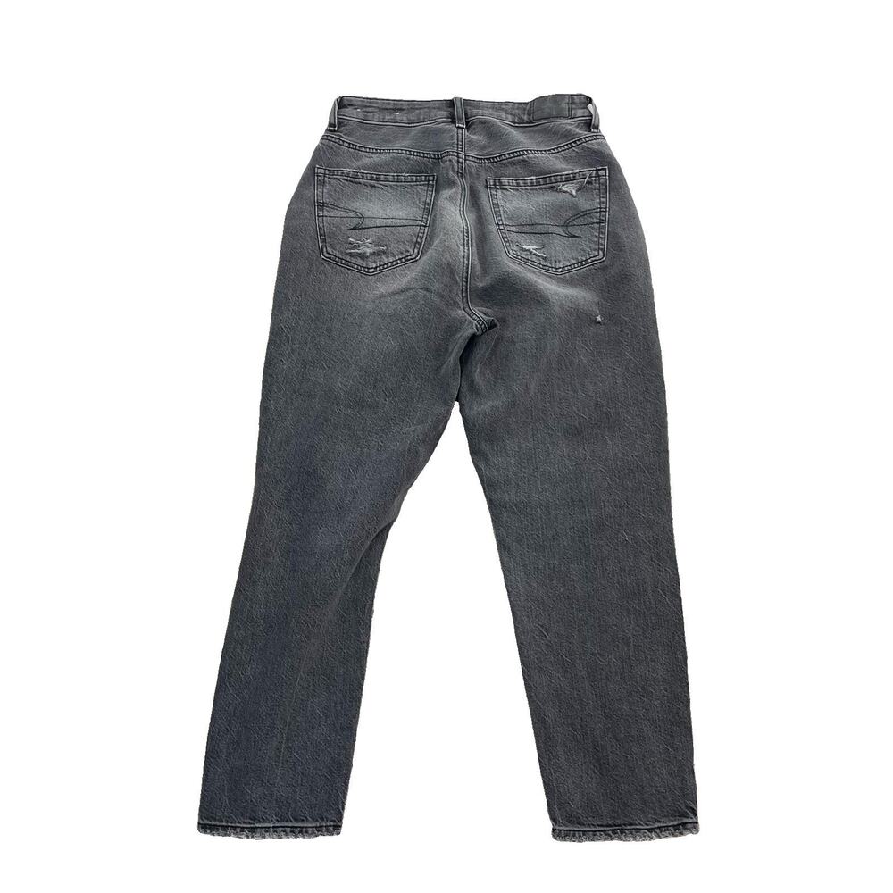 American Eagle Women Jeans Size 2 x Short High Rise Mom Jean Distressed 62-23